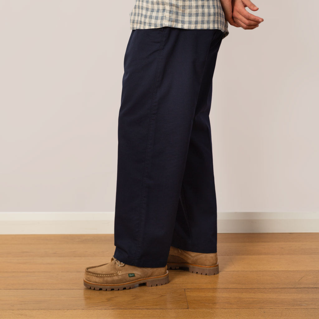 Easy Straight Pants - Navy