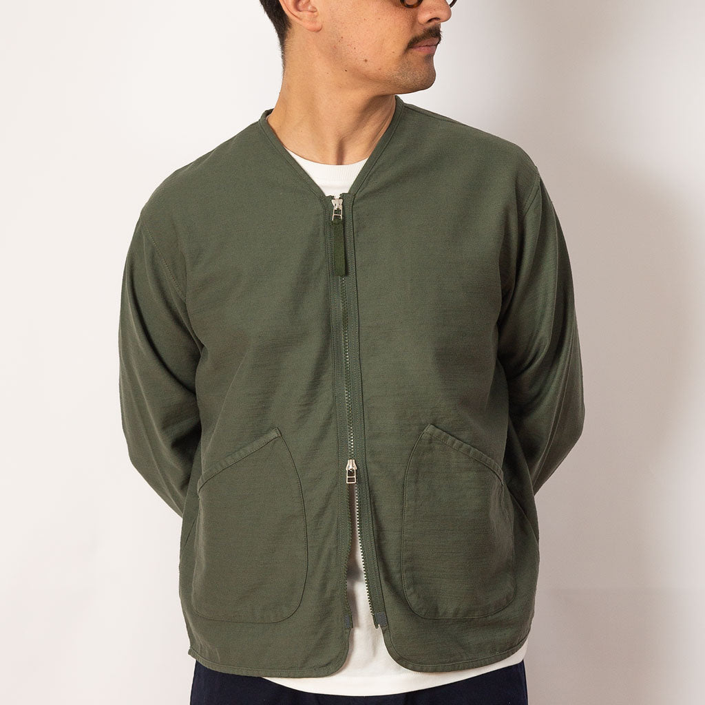 Zip Liner Jacket - Olive
