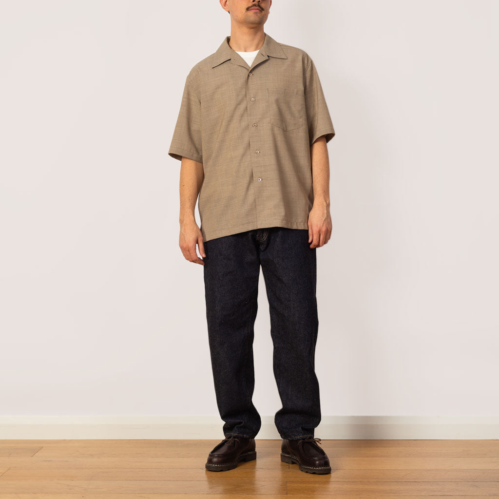 Half Sleeved Shirt - Light Brown