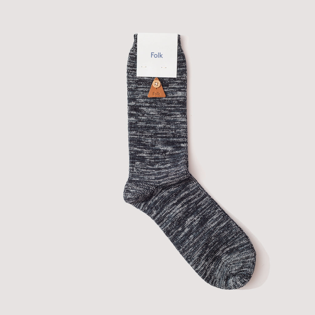 Melange Socks - Black Mix