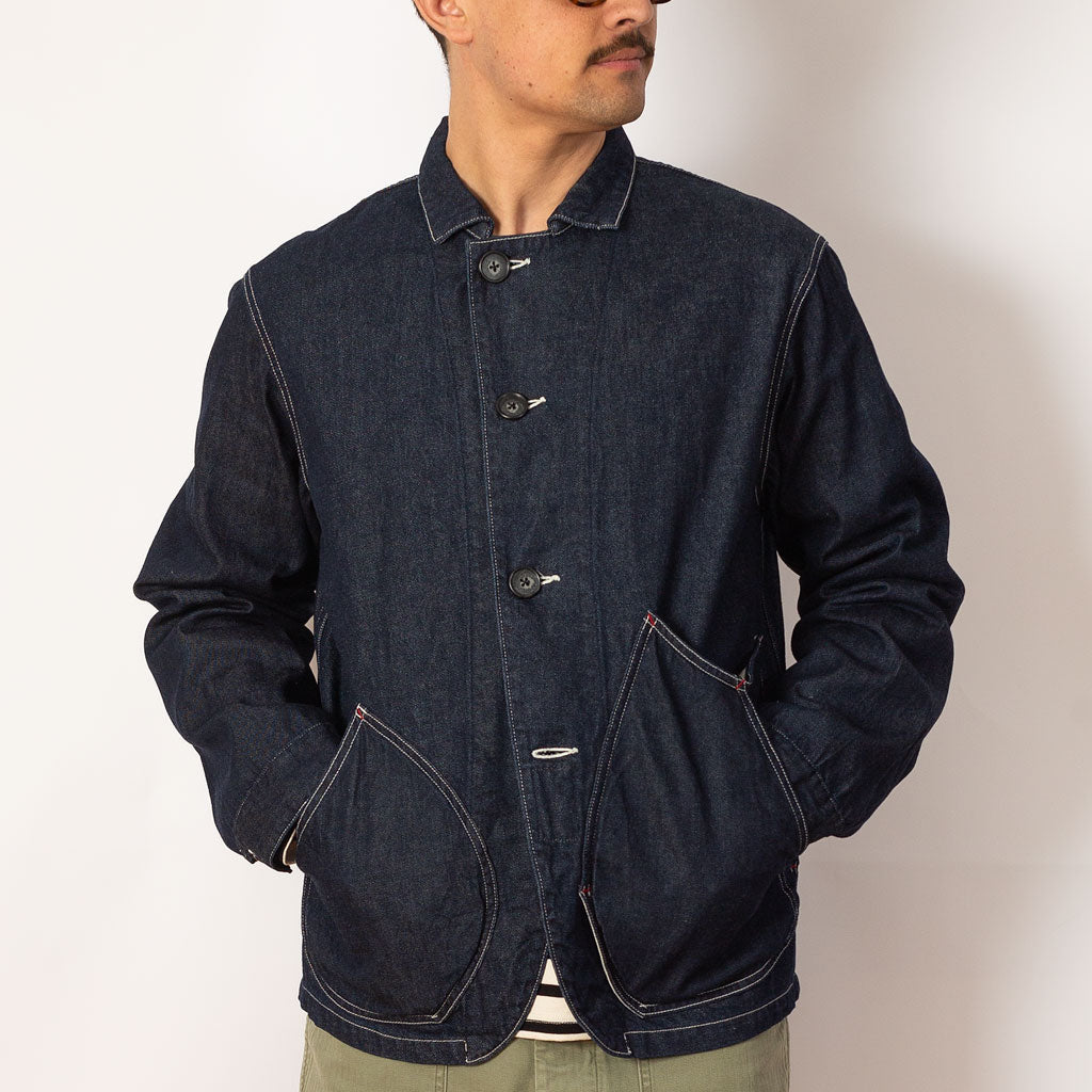 11.5oz Denim X 8oz Denim Ringoman Coverall - Indigo