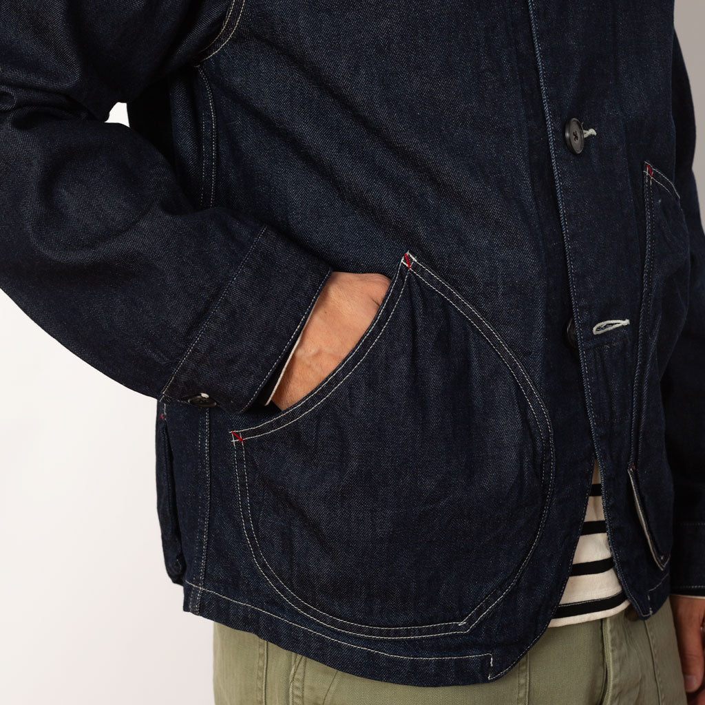 11.5oz Denim X 8oz Denim Ringoman Coverall - Indigo