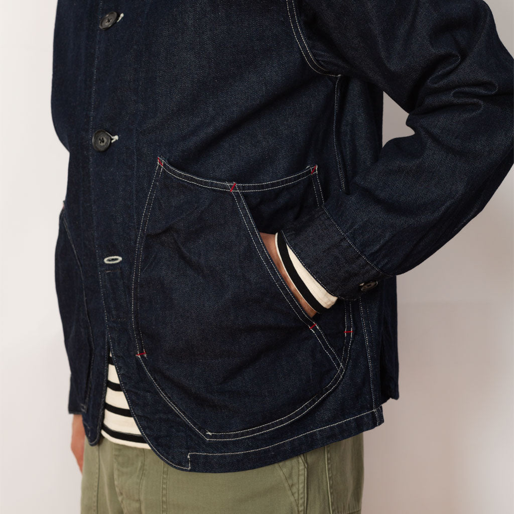 11.5oz Denim X 8oz Denim Ringoman Coverall - Indigo