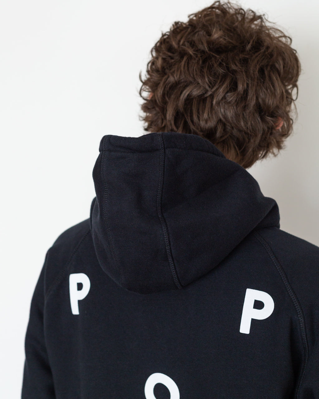 Pop Logo Hooded Sweat - Black