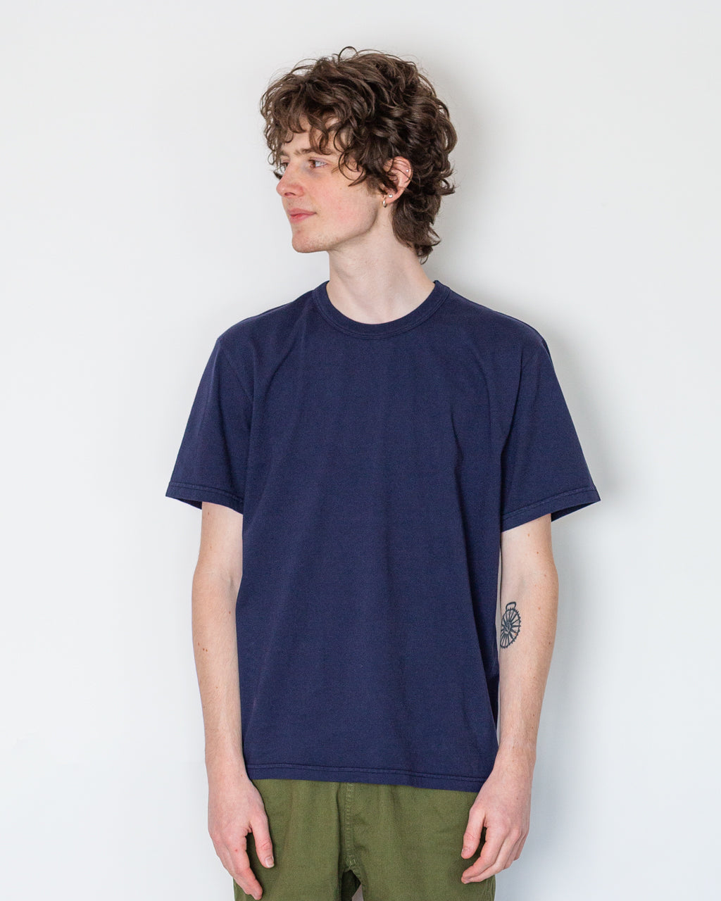 Initial Tee - Dark Navy