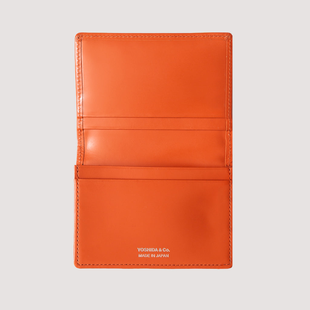PS Leather Wallet Card Case - Orange