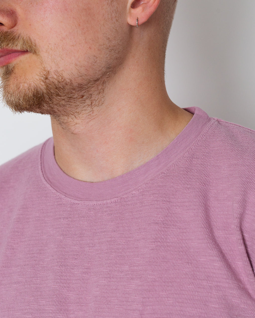 Amuse Knit Pocket Tee - Pink