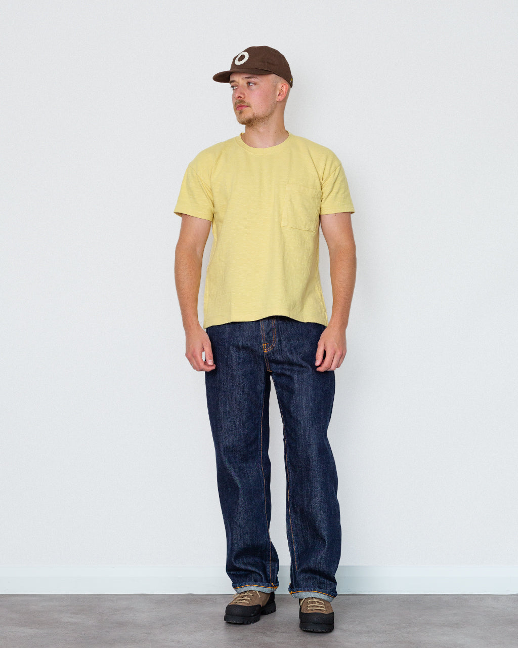 Amuse Knit Pocket Tee - Yellow