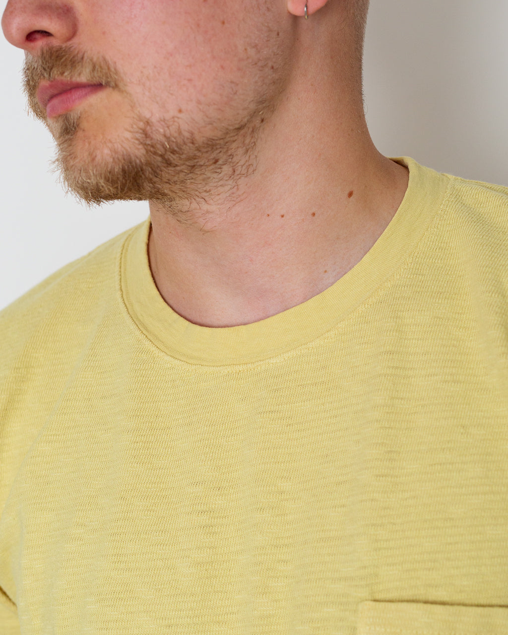 Amuse Knit Pocket Tee - Yellow