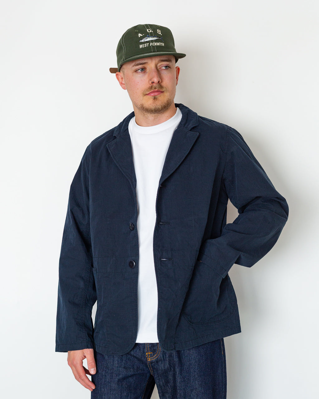 Ripstop Hospital Jacket - Navy | Kapital | Peggs & son.