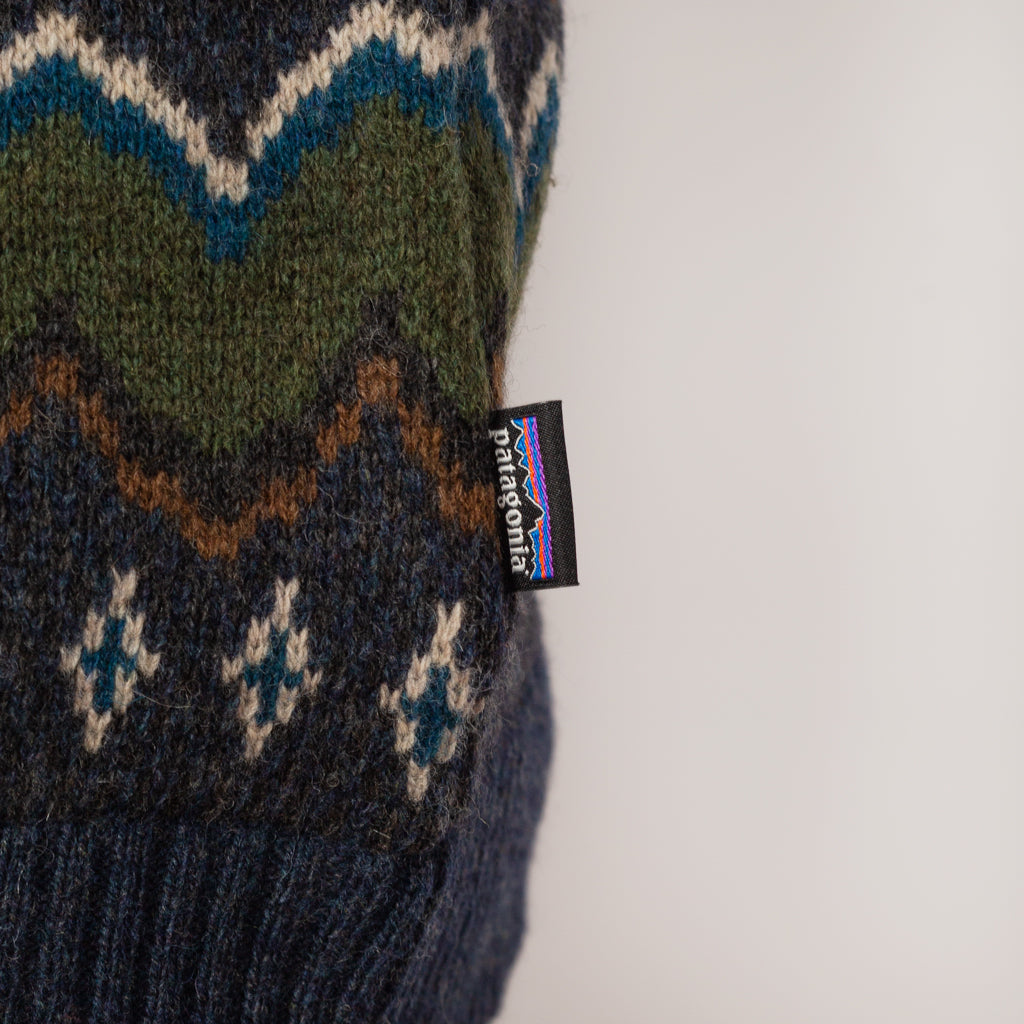 Recycled Wool Blend Sweater Helmsman Smolder Blue