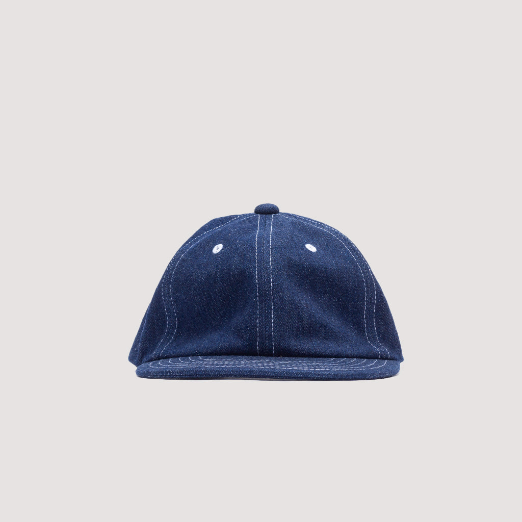 6 Panel Hat Herringbone - Indigo