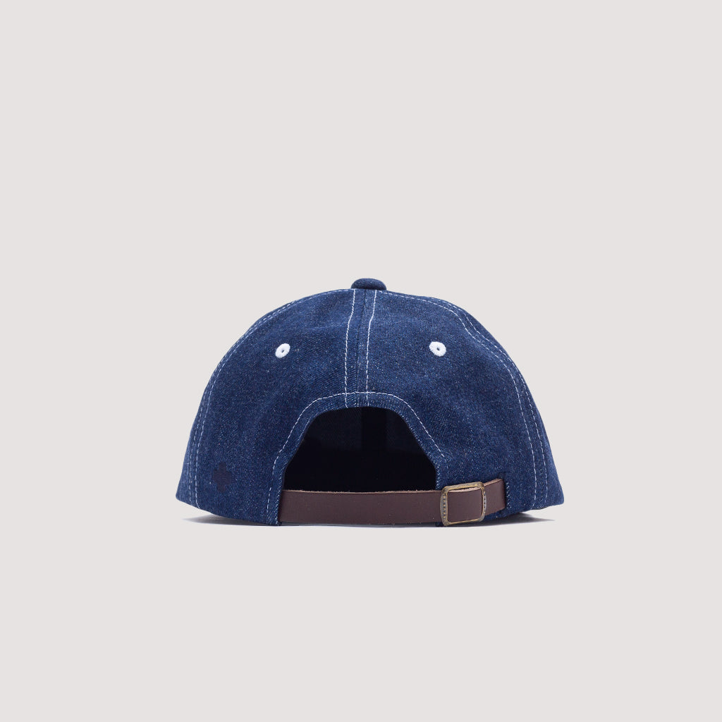 6 Panel Hat Herringbone - Indigo