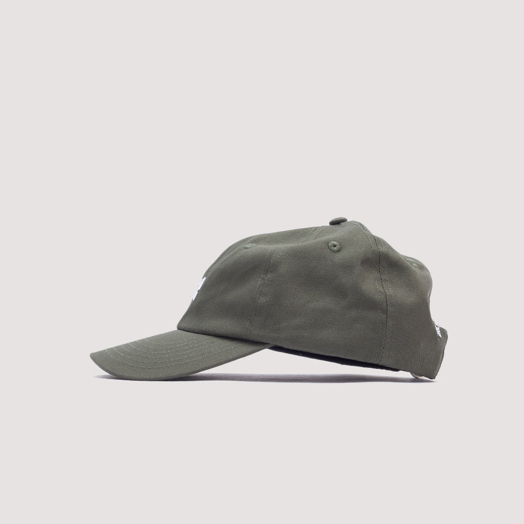 Twill 6 Panel Cap - Ivy Green