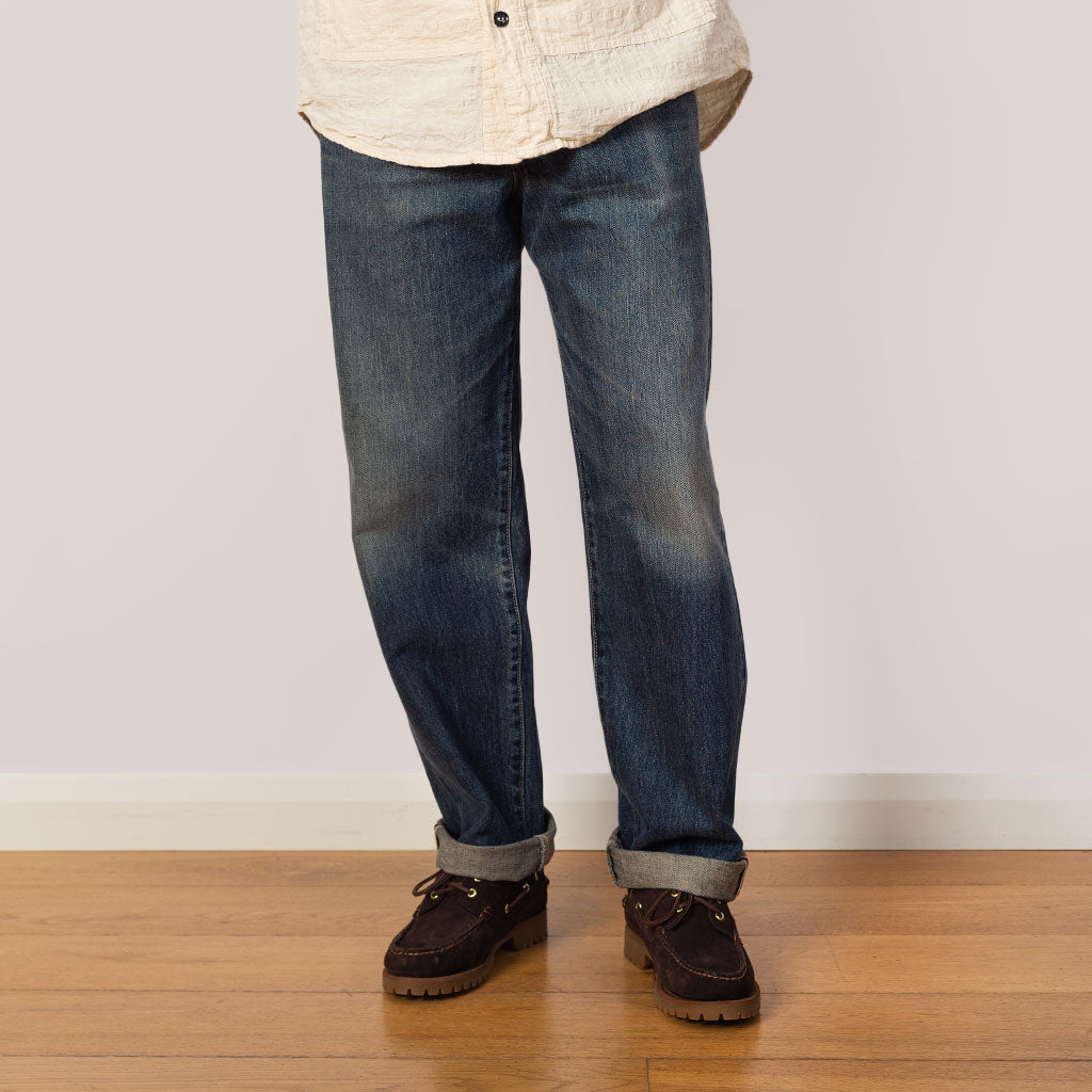 Loose Fit - 14oz Kurabo Mid Dark Used