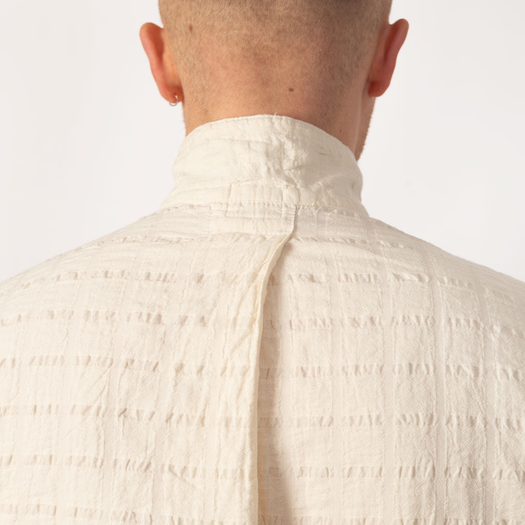 Short Sleeve Flipped Collar Shirt - Rinsed