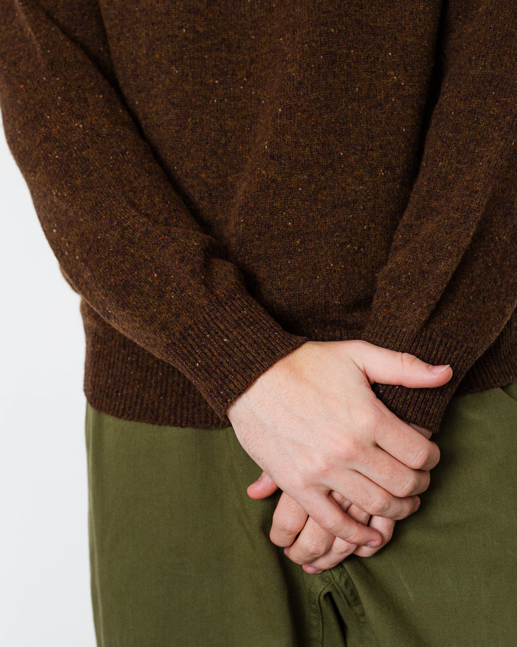 Knit Polo Nep 9G - Brown