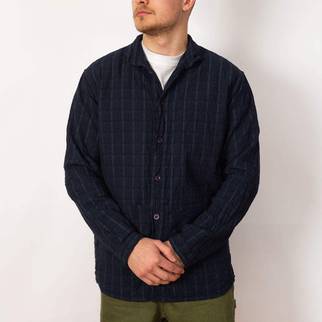 Flipped Collar Shirt - Hadal Blue