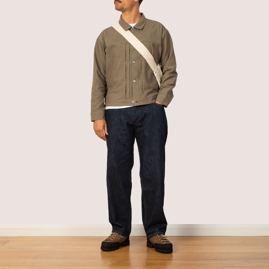 Buckle Backed Jacket - Beige