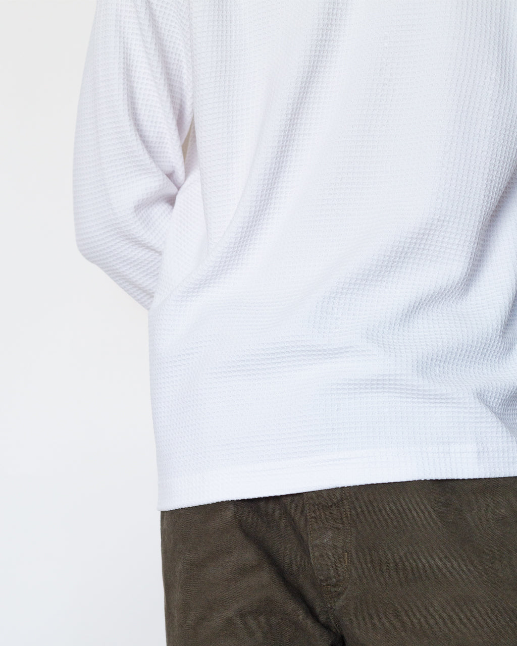 Thermal Waffle LS Tee - White | Power Goods | Peggs & son.