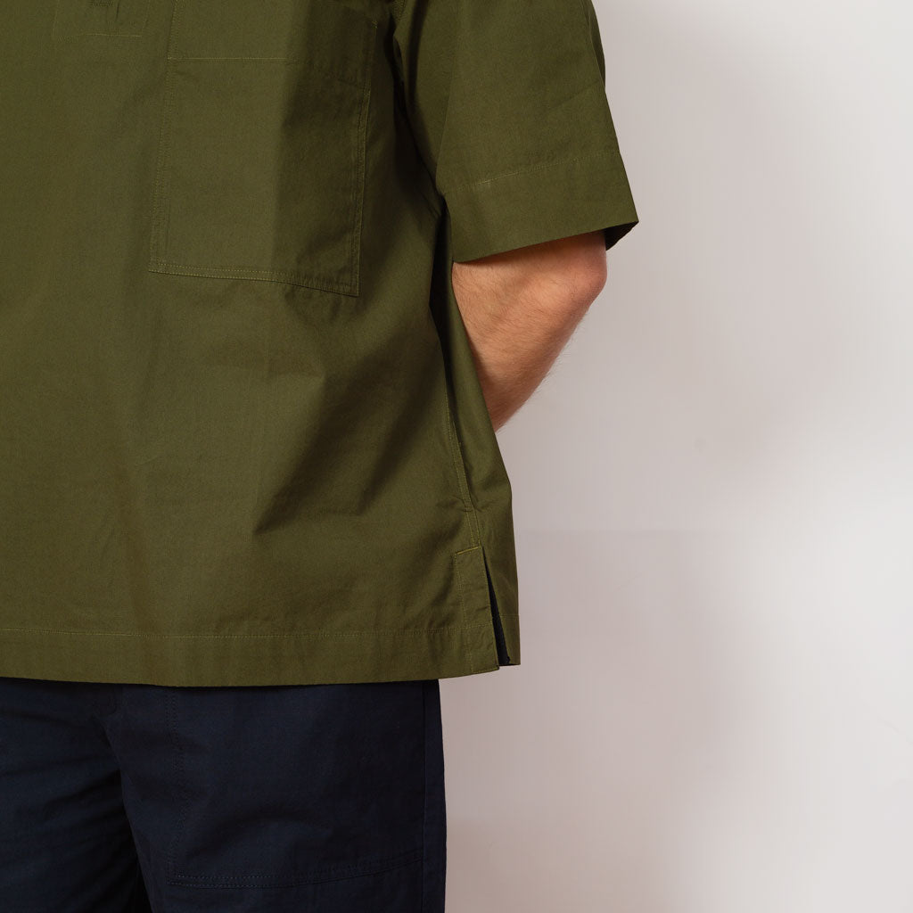 Half Zip Pull On Shirt - Grass