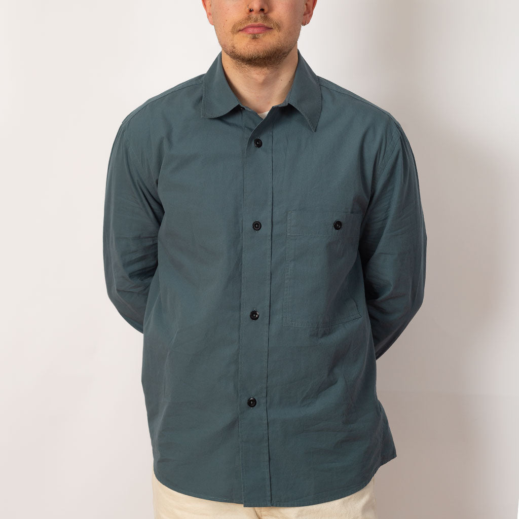 Coverall Shirt - Mineral Blue