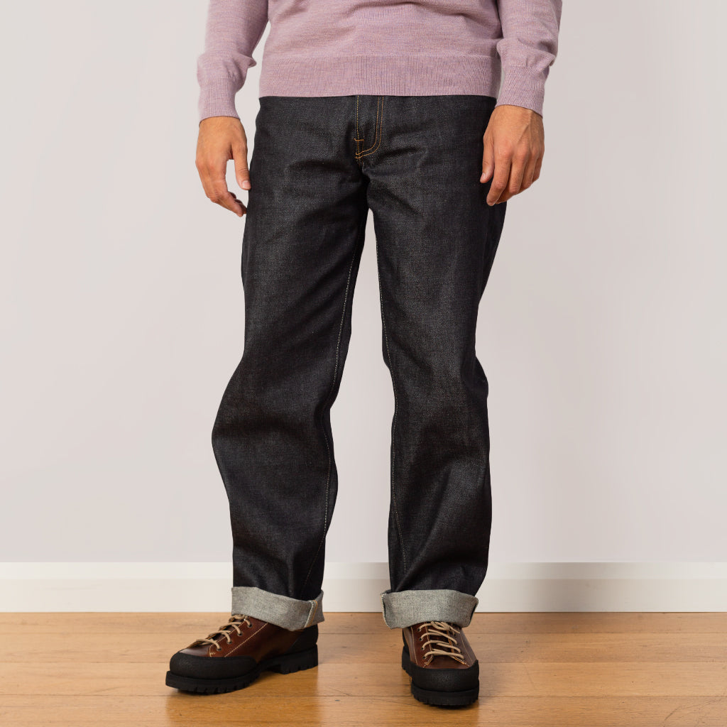 Loose Fit Kaihara - Dark Pure Indigo Rainbow Selvedge