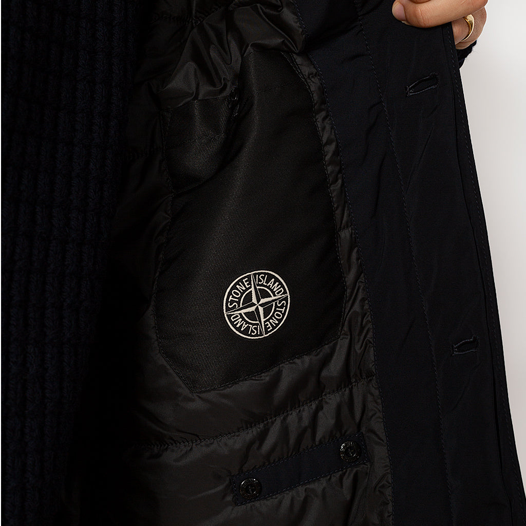 Micro Twill Mac - Navy | Stone Island | Peggs & son