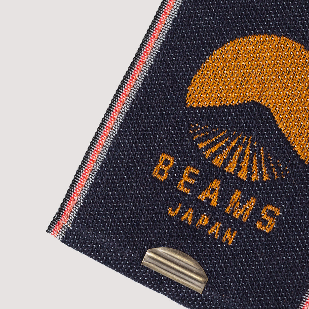 TAKATA X BEAMS JAPAN DENIM LOGO COIN PURSE - Orange