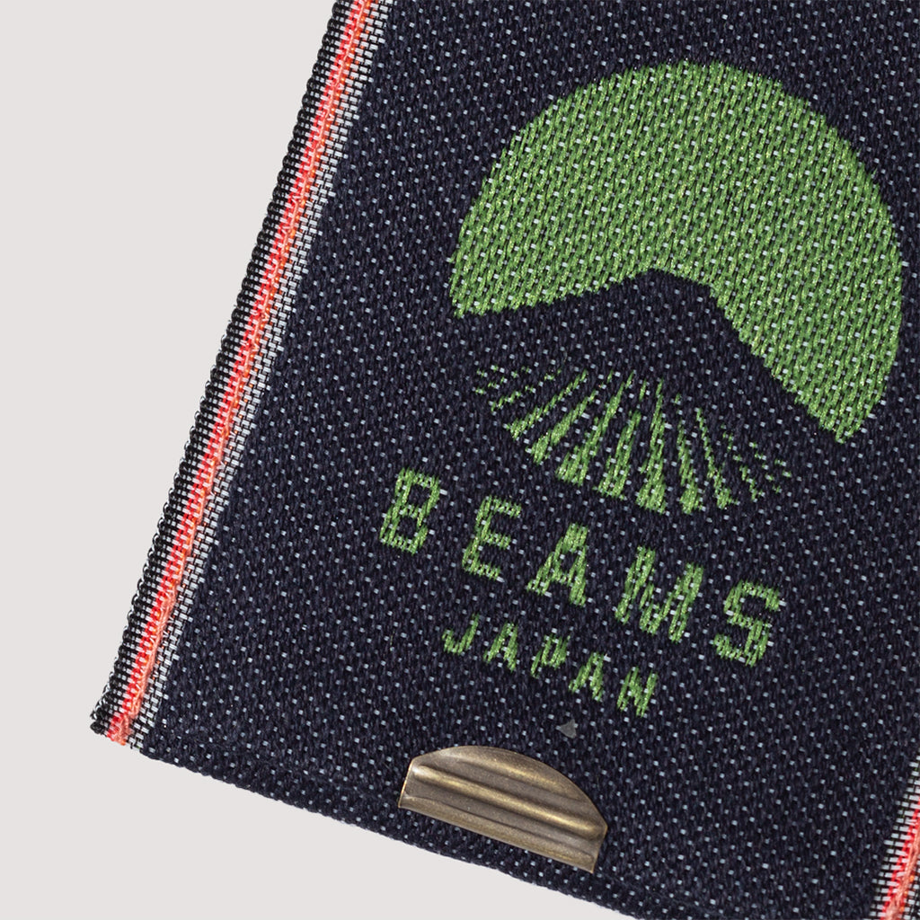 TAKATA X BEAMS JAPAN DENIM LOGO COIN PURSE - Green