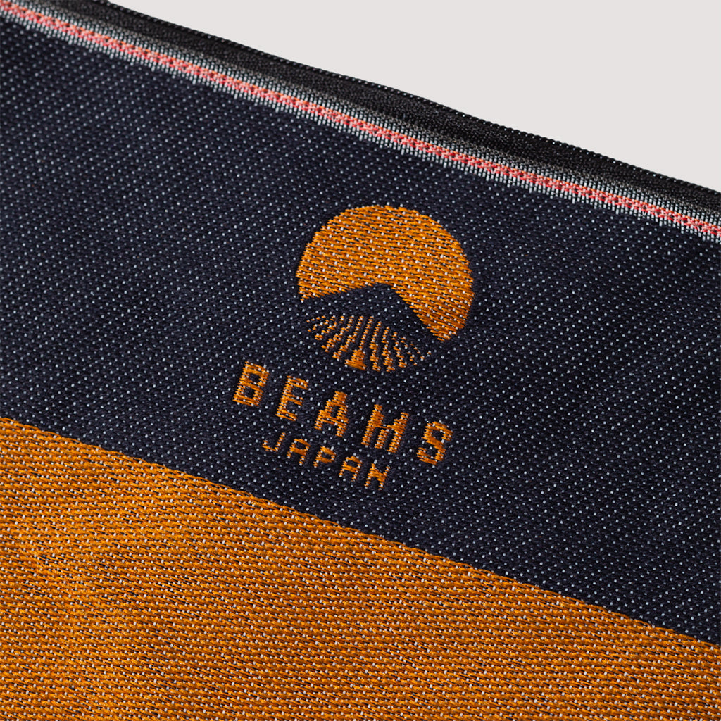 TAKATA X BEAMS JAPAN FLAT DENIM POUCH - Orange