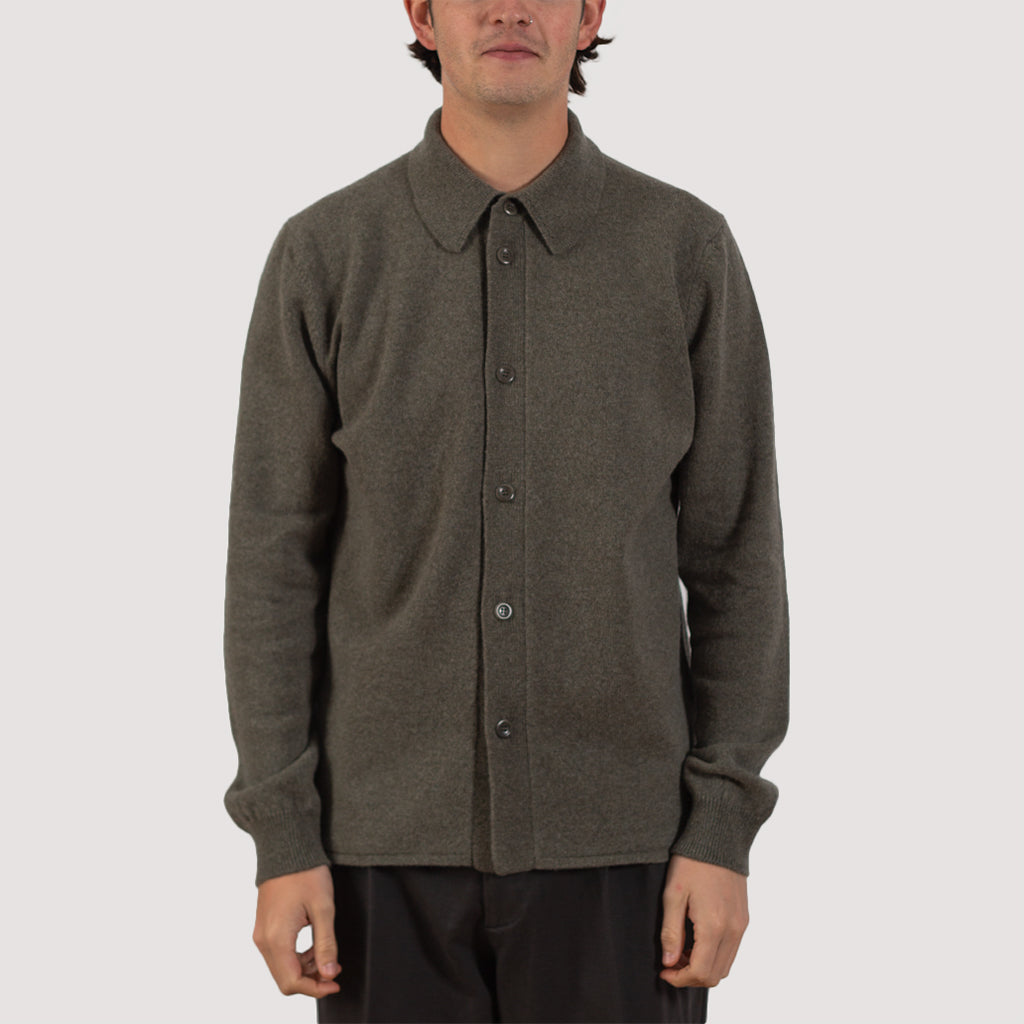 Martin Merino Lambswool Shirt - Ivy Green
