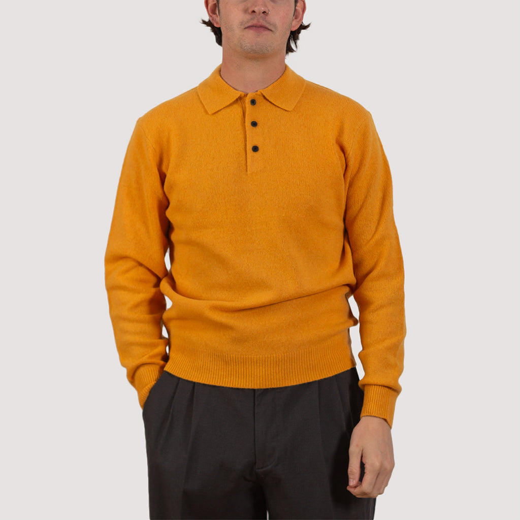 9G Knit Polo - Gold