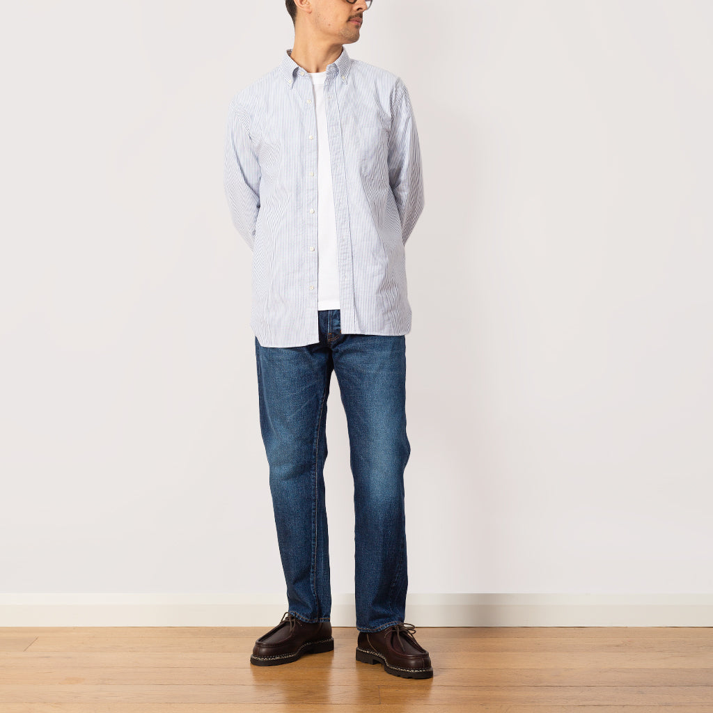 Oxford Candy Stripe Shirt - Blue