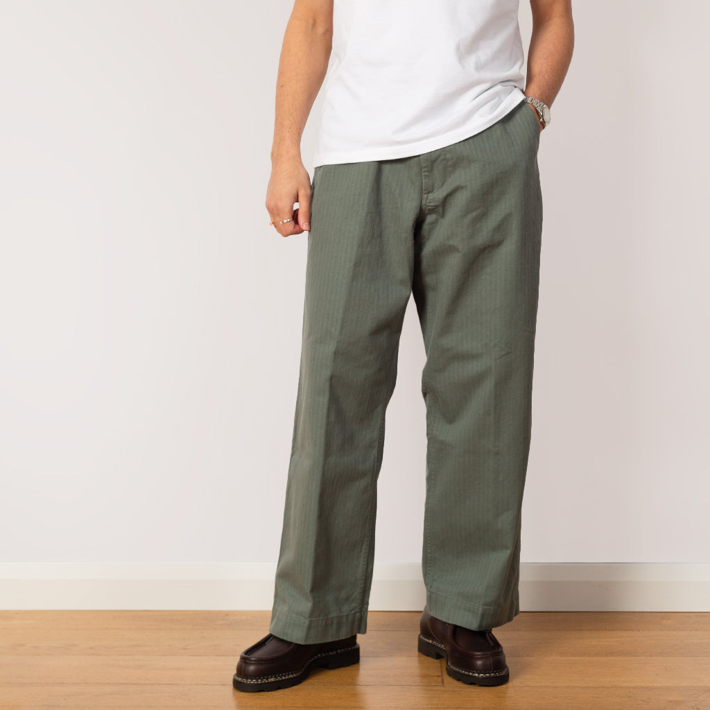 MIL Trousers Herringbone - Sage