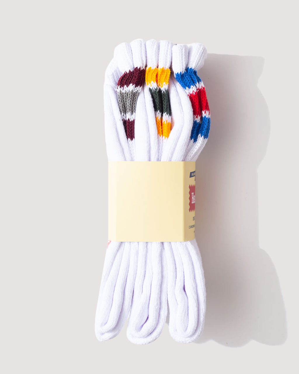 White 3 Pack - Yellow/Wine/Blue