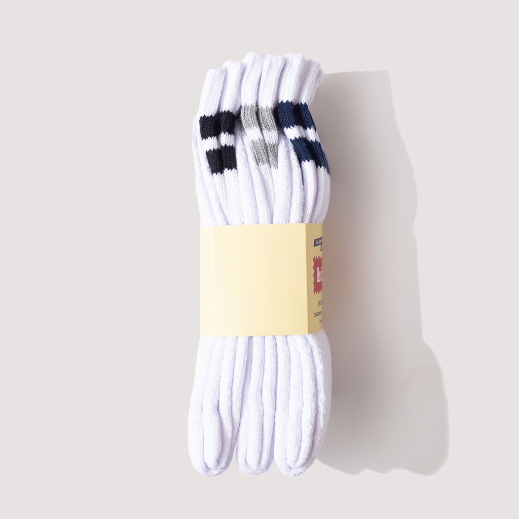 White 3 Pack - Navy/Black/Grey