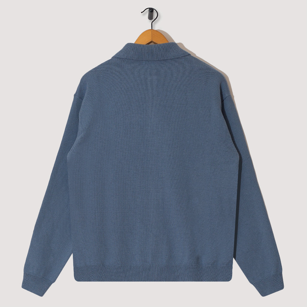 Formal Polo Shirt - Dusty Blue