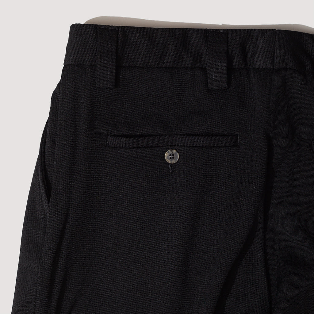 Classic Trousers - Black Heavy Wool