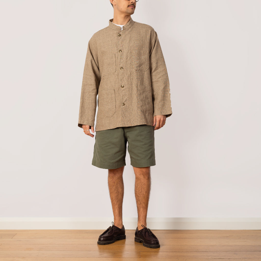 Dayton Shirt - Beige Linen Plaid | Engineered Garments | Peggs & Son 