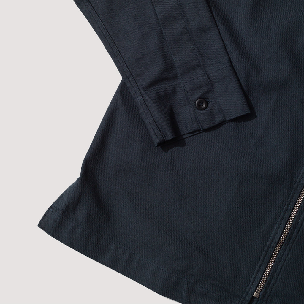 Workwear Zipped Overshirt - Dark Navy