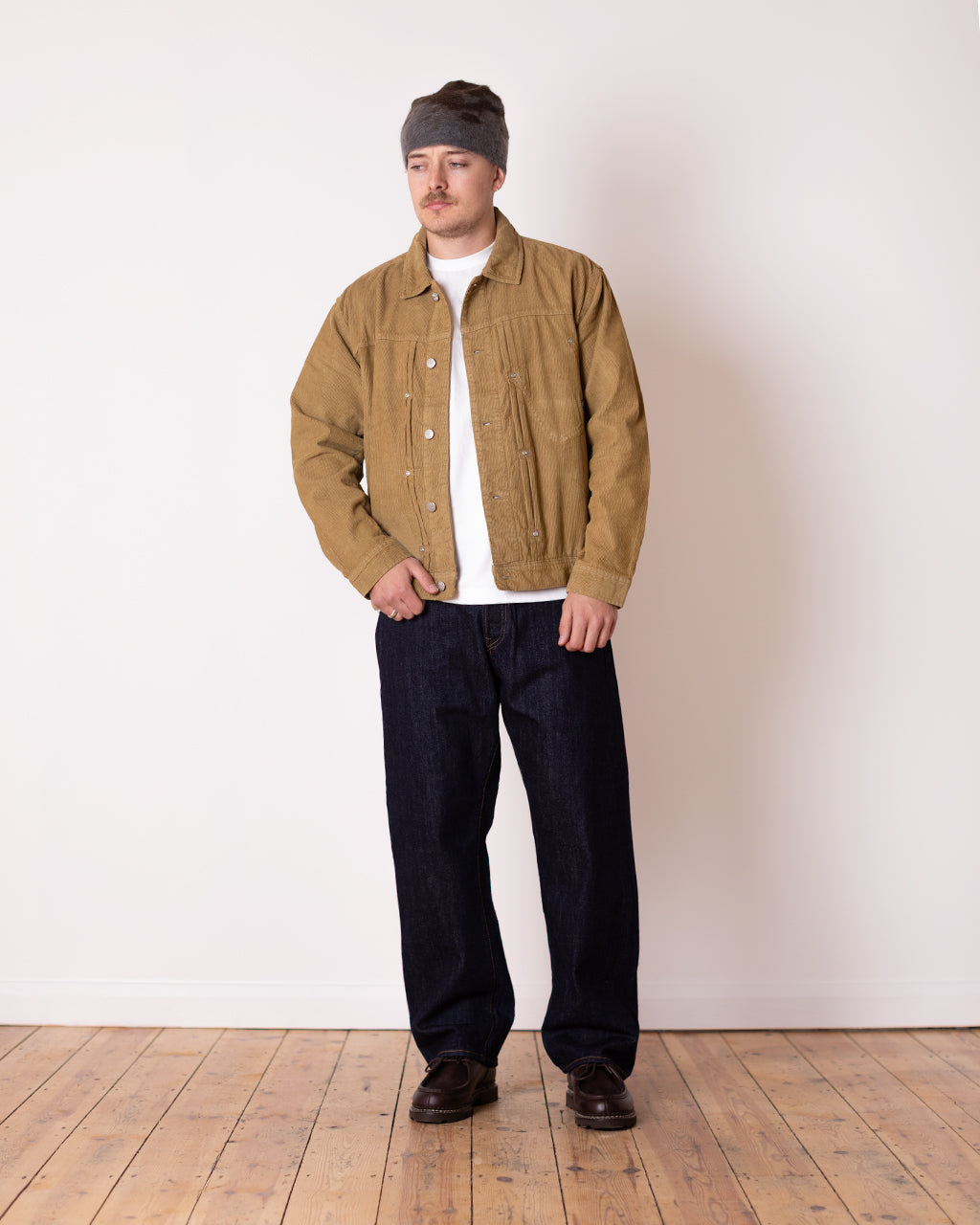 Trucker Jacket - Sand Cord