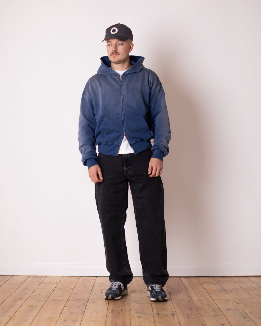 Rehearsal Zip Hoodie - Faded Navy
