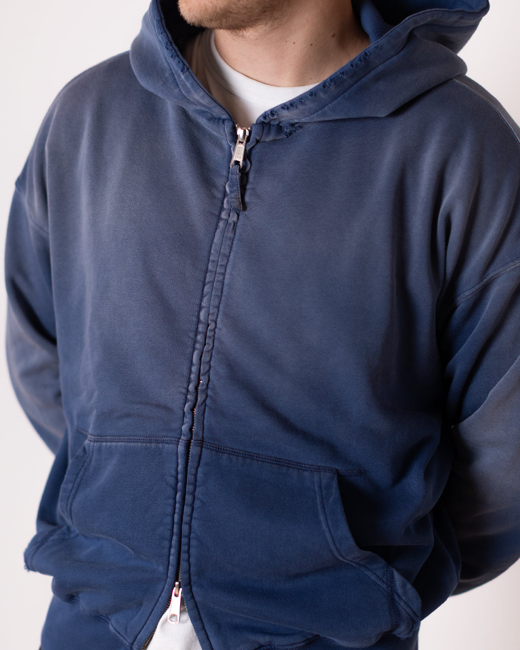 Rehearsal Zip Hoodie - Faded Navy