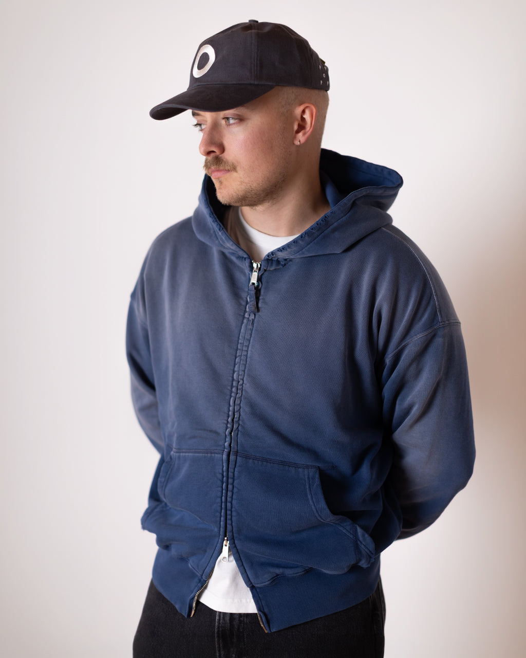 Rehearsal Zip Hoodie - Faded Navy