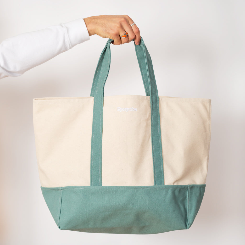 Shopper Bag - Dusty Sand/Dusty Green