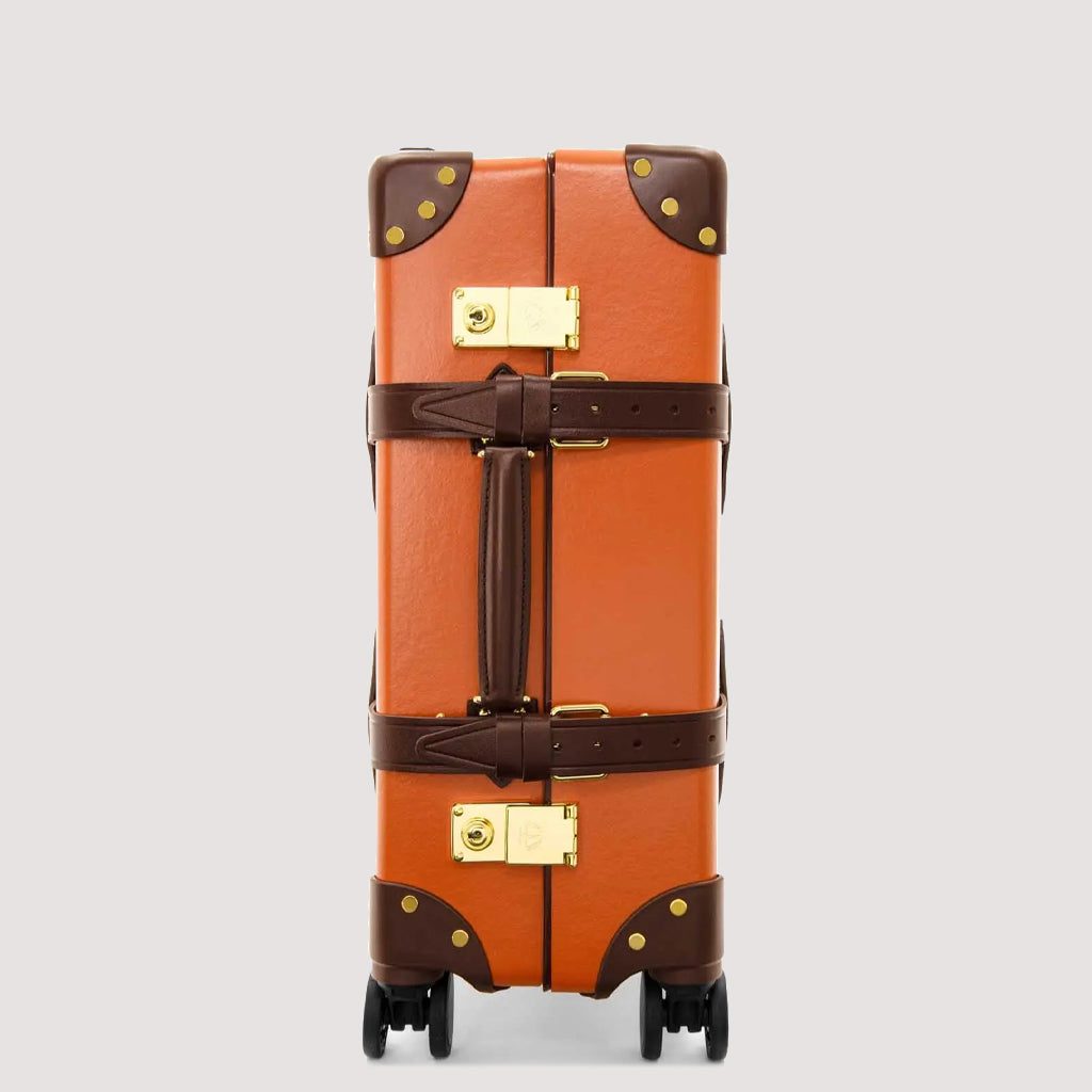 Centenary Four Wheel Carry-On Case - Marmalade/Brown/Gold