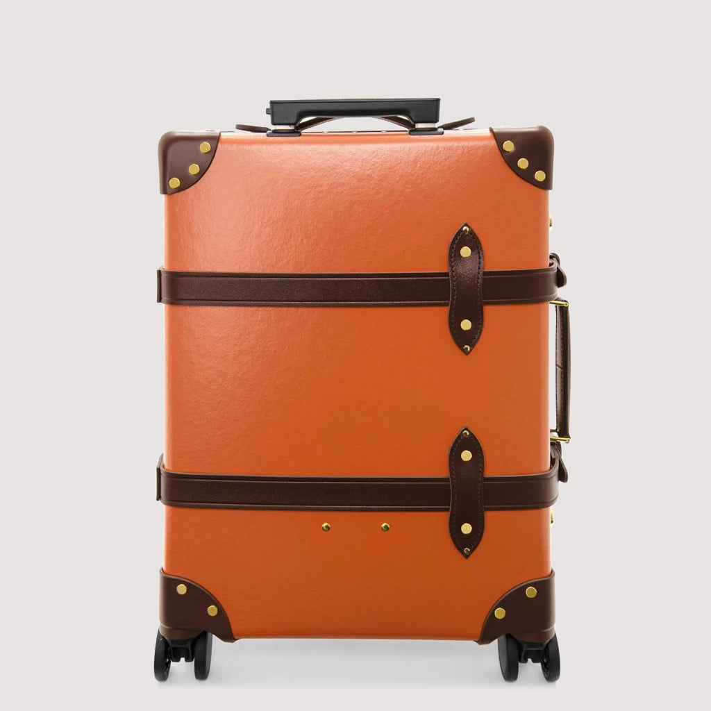 Centenary Four Wheel Carry-On Case - Marmalade/Brown/Gold