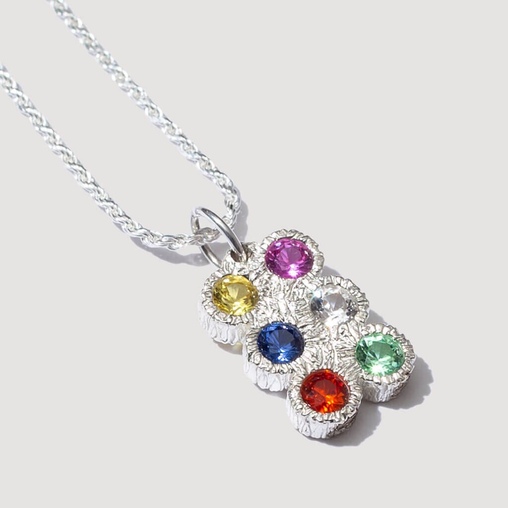 Flowers Grow Together Pendant - Silver (925)
