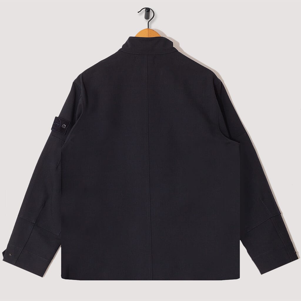 Short Collar Jacket - Navy (V0020)
